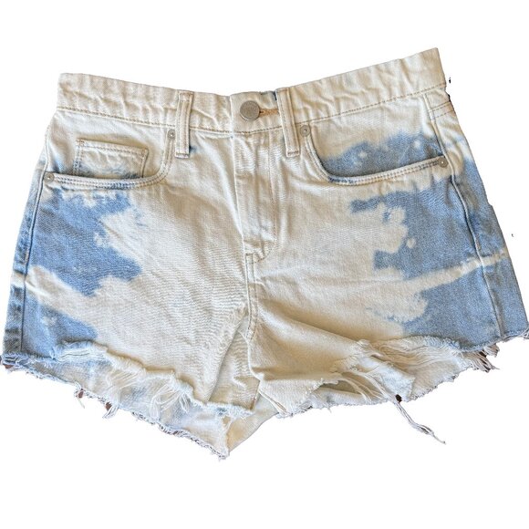 NWT Blank NYC The Barrow Tie-Dye Distressed Denim Shorts Women’s Size 26 - Picture 1 of 5
